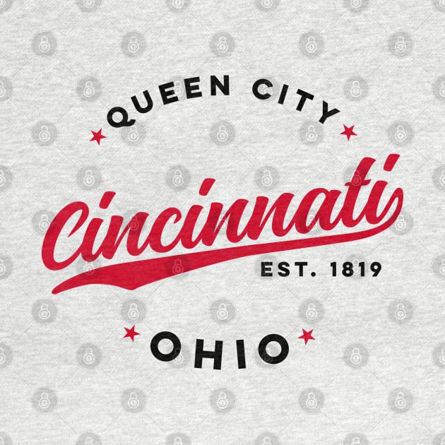 Vintage Cincinnati Ohio Queen City USA by DetourShirts